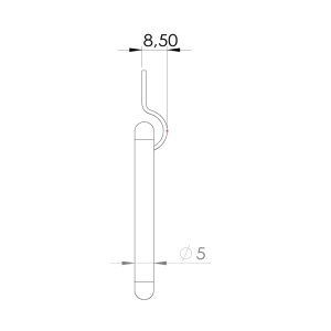 Paslanmaz Çelik Kulp KP-08