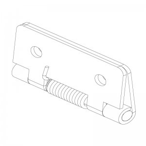 Paslanmaz Yaylı Yaprak Menteşe 50 x 50 x 1.5mm İçe Kapanan