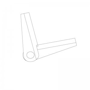 Paslanmaz Yaylı Yaprak Menteşe 50 x 55 x 2mm