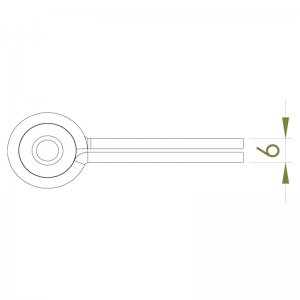 Paslanmaz Yaylı Yaprak Menteşe  88 x 101 x 2,5mm