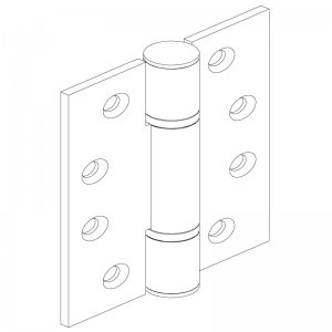 Paslanmaz Kapı Menteşesi 76 x 102 x 3mm