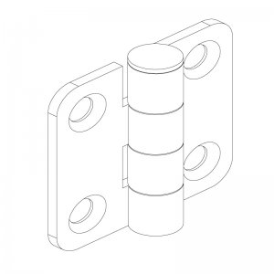 Sac Yaprak Menteşe 40 x 40 x 2mm