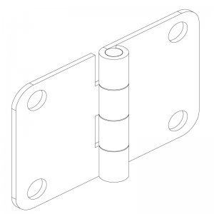 Sac Yaprak Menteşe 52 x 36 x 1.2mm