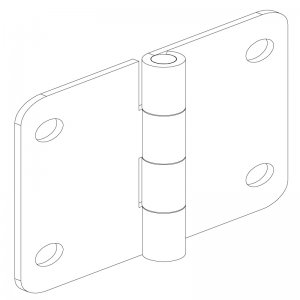 Sac Yaprak Menteşe 52 x 50 x 1.2mm