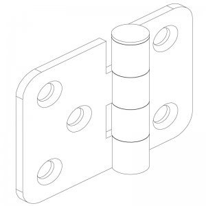 Sac Yaprak Menteşe 63 x 50 x 2.5mm