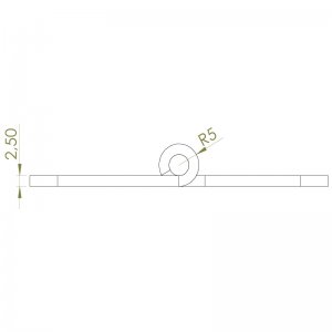Sac Yaprak Menteşe 75 x 50 x 2.5mm
