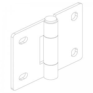 Sac Yaprak Menteşe  82 x 70 x 2.5mm