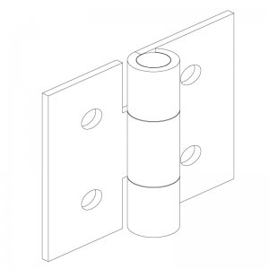 Sac Yaprak Menteşe 30 x 30 x 1mm