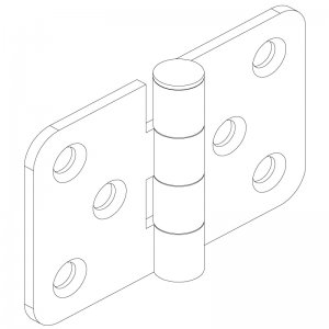 Sac Yaprak Menteşe 75 x 50 x 2.5mm