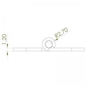 Paslanmaz Yaprak Menteşe 30 x 40 x 1.2mm