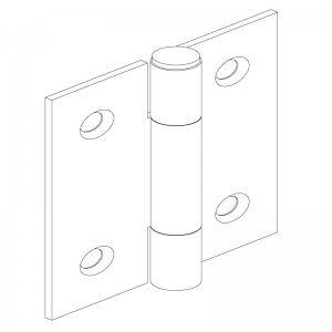 Paslanmaz Yaprak Menteşe 40 x 50 x 1.2mm