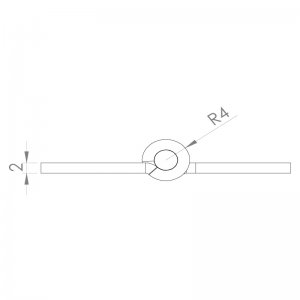 Paslanmaz Yaprak Menteşe 42 x 60 x 2mm