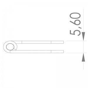 Paslanmaz Yaprak Menteşe 43 x 152 x 1.2mm