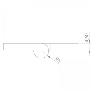 Paslanmaz Yaprak Menteşe 50 x 50 x 4.5mm