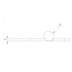 Paslanmaz Yaprak Menteşe 54 x 38 x 2mm