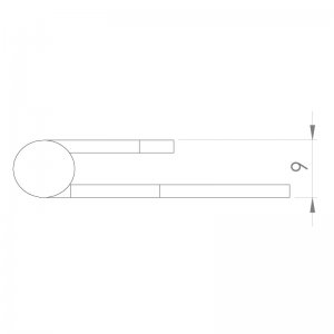 Paslanmaz Yaprak Menteşe 54 x 38 x 2mm