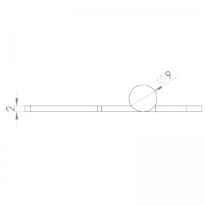 Paslanmaz Yaprak Menteşe 57 x 38 x 2mm