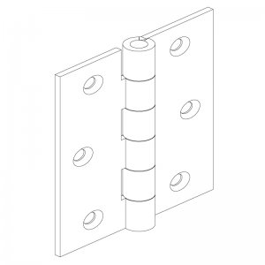 Paslanmaz Yaprak Menteşe 60 x 80 x 2mm