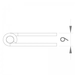 Paslanmaz Yaprak Menteşe 60 x 180 x 2mm