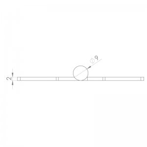 Paslanmaz Yaprak Menteşe 76 x 38 x 2mm