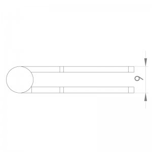 Paslanmaz Yaprak Menteşe 76 x 38 x 2mm