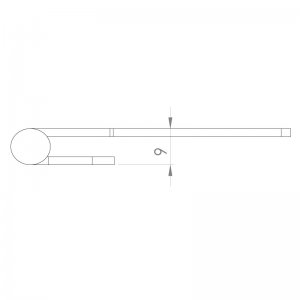 Paslanmaz Yaprak Menteşe 78 x 38 x 2mm Köşeli