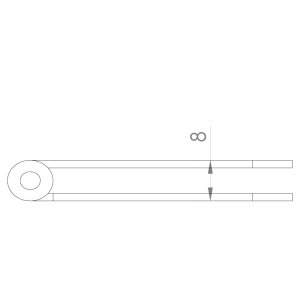 Paslanmaz Yaprak Menteşe 92 x 25 x 1.5mm