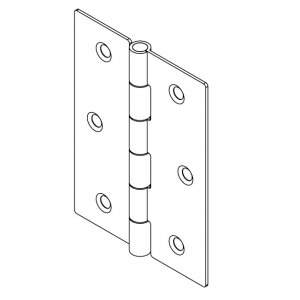 Paslanmaz Yaprak Menteşe 60 x 80 x 1 mm