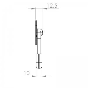 Metal Katlanır Yaylı Kulp KP-02 S/P