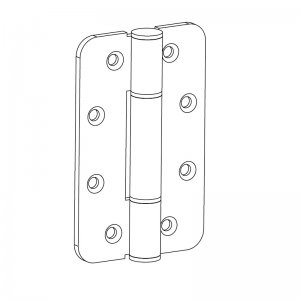 Paslanmaz Kapı Menteşesi 75 x 120 x 4mm