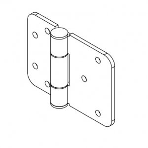 Paslanmaz Kapı Menteşesi 110 x 80 x 4mm