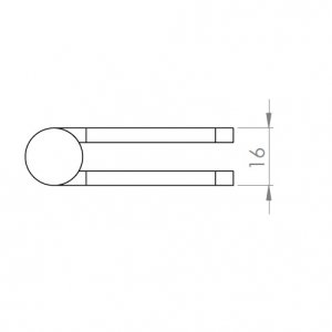 Paslanmaz Kapı Menteşesi 100 x 80 x 4mm