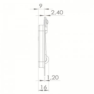 Metal Gömme Kulp KP-05 S/P