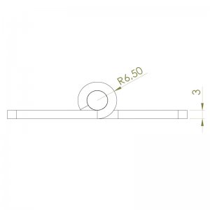 Paslanmaz Yaprak Menteşe 60 x 60 x 3mm