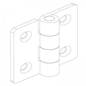 Paslanmaz Yaprak Menteşe 60 x 60 x 3mm