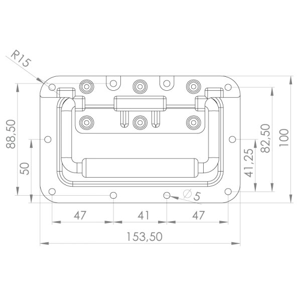 Metal Gömme Kulp KP-05 S/P