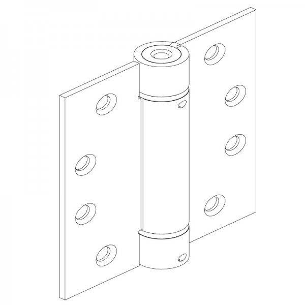 Paslanmaz Yaylı Yaprak Menteşe  88 x 101 x 2,5mm