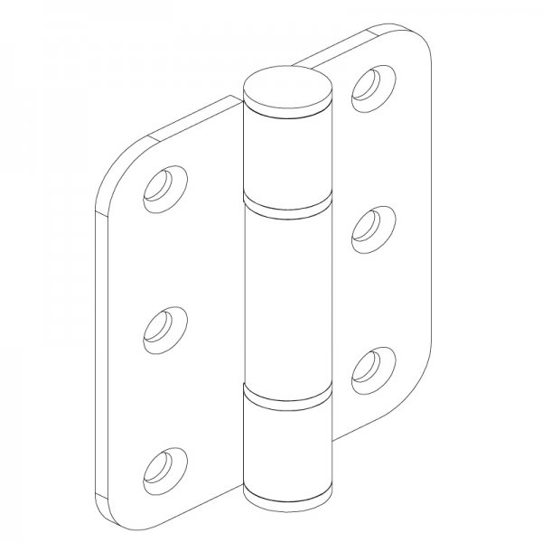 Paslanmaz Kapı Menteşesi 62 x 76 x 2.5mm