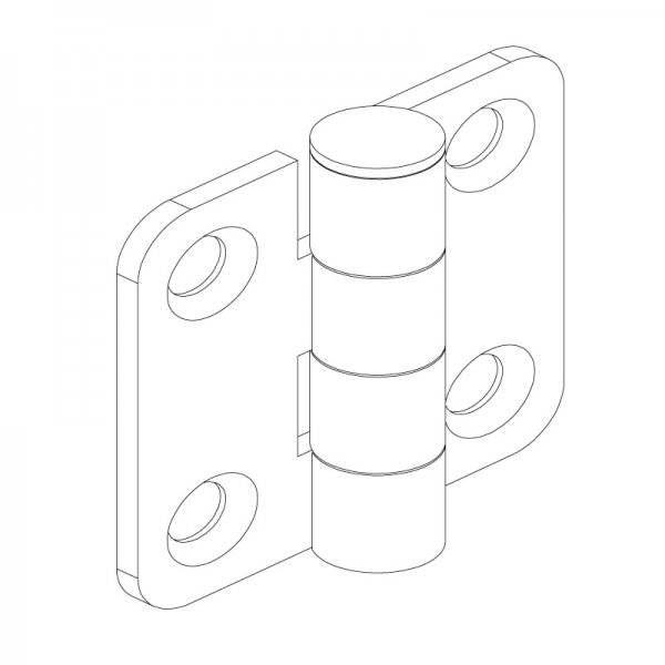 Sac Yaprak Menteşe 40 x 40 x 2mm