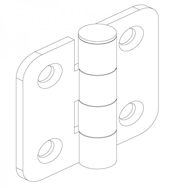 Sac Yaprak Menteşe 50 x 50 x 2.5mm