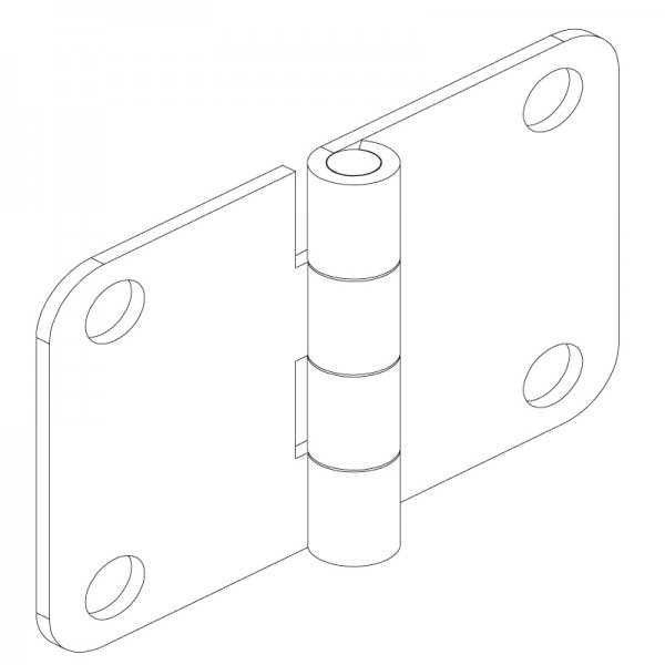 Sac Yaprak Menteşe 52 x 36 x 1.2mm