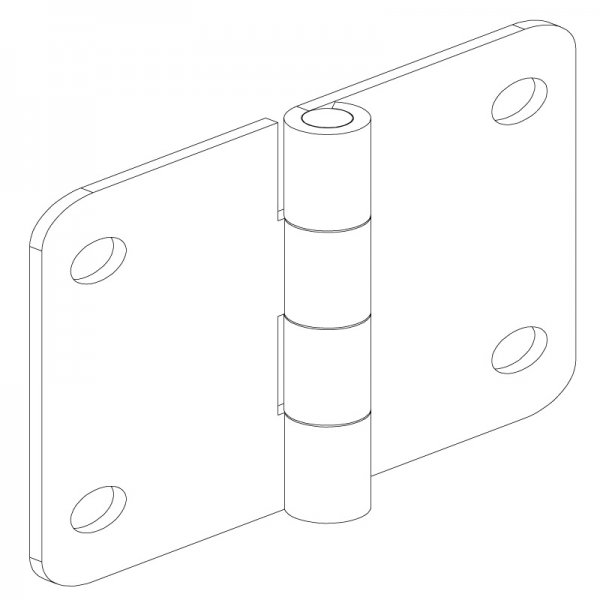 Sac Yaprak Menteşe 52 x 50 x 1.2mm