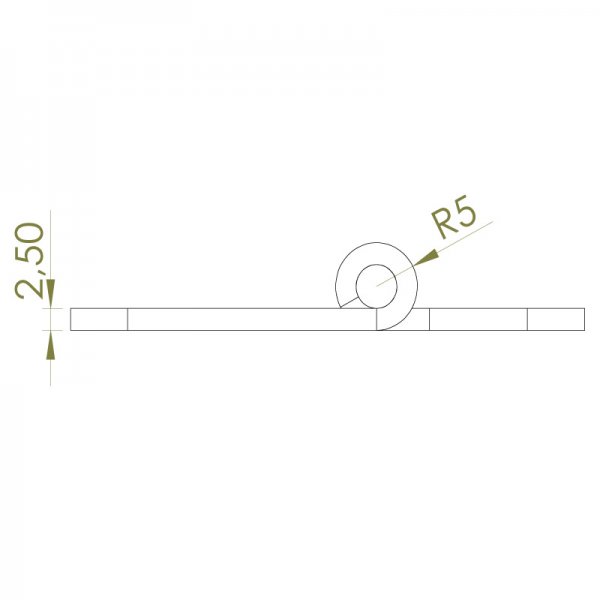 Sac Yaprak Menteşe 63 x 50 x 2.5mm