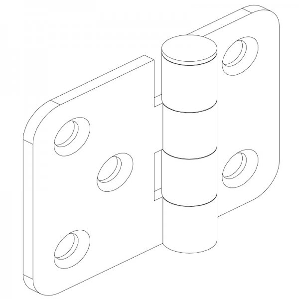 Sac Yaprak Menteşe 63 x 50 x 2.5mm