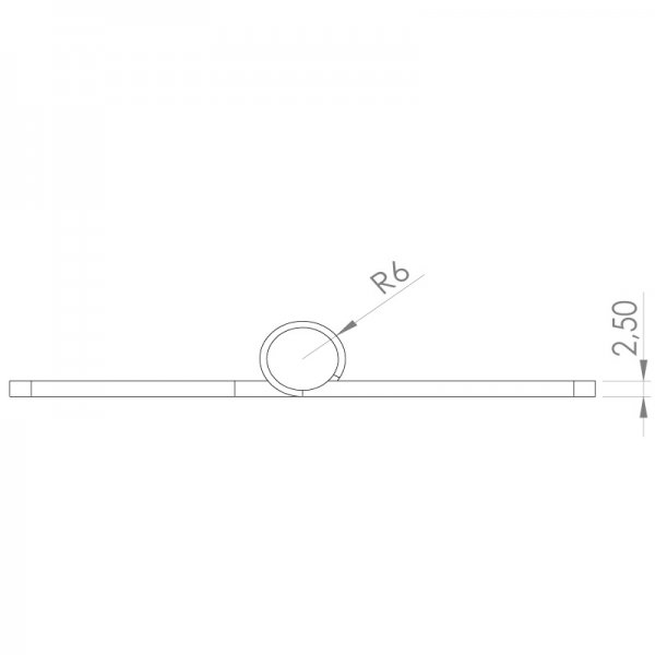 Sac Yaprak Menteşe  82 x 70 x 2.5mm