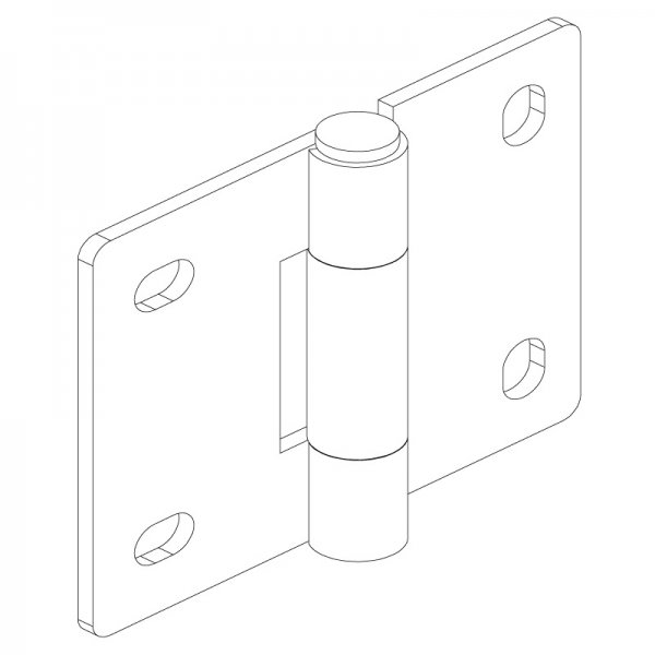 Sac Yaprak Menteşe  82 x 70 x 2.5mm