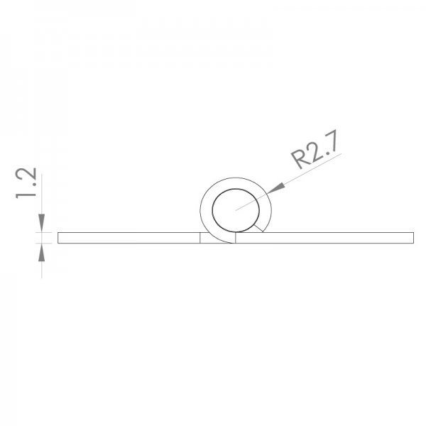 Paslanmaz Yaprak Menteşe 30 x 30 x 1.2mm