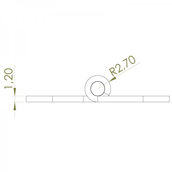 Paslanmaz Yaprak Menteşe 30 x 40 x 1.2mm