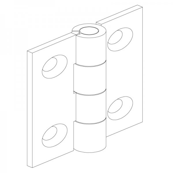 Paslanmaz Yaprak Menteşe 32 x 40 x 1.5mm