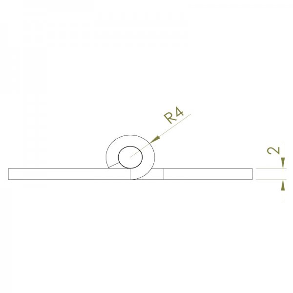 Paslanmaz Yaprak Menteşe 40 x 40 x 2mm